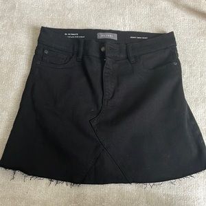 DL1961 Black denim Jenny mini skirt